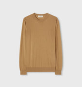 Retori Side Argyle Detail Crewneck Sand - Knitwear - Luxury Sweaters for Men and Women