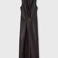 Retori Leather Vest Dress Chocolate - Ready To Wear - Luxury Dresses for Women