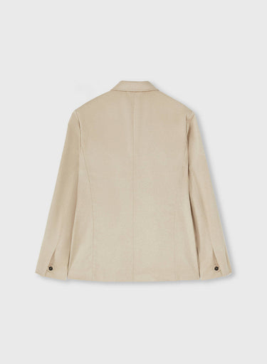 Retori Double Breasted Blazer Natural - Ready To Wear - Luxury Coats & Jackets for Men - Back