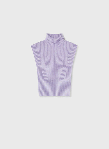Retori Ribbed Top Iris - Knitwear - Luxury Sweaters for Women