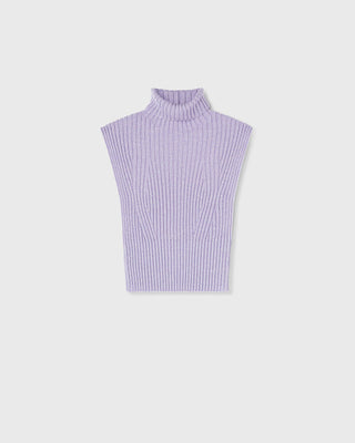 Retori Ribbed Top Iris - Knitwear - Luxury Sweaters for Women