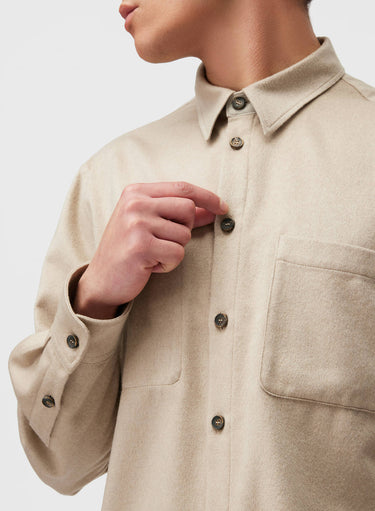 Retori Shirt Jacket Natural - Ready To Wear - Luxury Overshirts for Men - Detail Buttons
