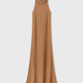 Retori Jacquard Sleeveless Maxi Collar Long Dress Camel - Knitwear - Luxury Dresses for Women