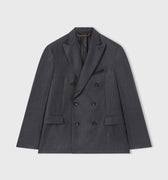 Retori Double Breasted Peak Lapel Blazer With Embroidered Detail Grey - Ready To Wear - Luxury Coats & Jackets for Men