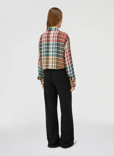 Retori Superlight Cashmere Pants Black Weave - Ready To Wear - Luxury Pants for Women