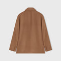 Retori Cardi Blazer With Needle Pin Detail Camel And Amaranto - Ready To Wear - Luxury Coats & Jackets for Women - Back