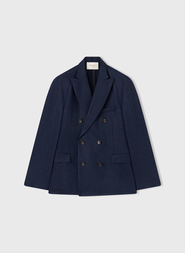 Retori Double Breasted Peak Lapel Blazer Navy - Ready To Wear - Luxury Coats & Jackets for Men