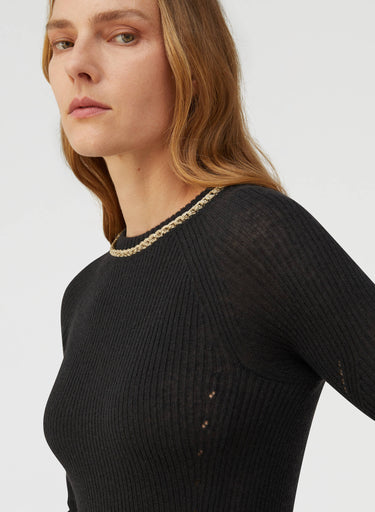 Retori Chain Dress Black - Ready To Wear - Luxury Dresses for Women - Detail