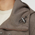 Retori Water Repellent Embroidered Natural Fiber Parka Beige - Ready To Wear - Luxury Parkas for Men