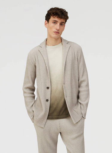 Retori Knitted Blazer Natural - Ready To Wear - Luxury Coats & Jackets for Men