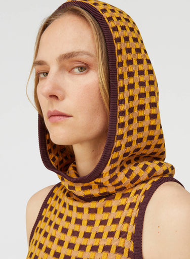 Retori Hooded Tunic Dress Yellow - Ready To Wear - Luxury Dresses for Women