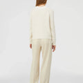 Retori Damier Wool And Silk Jacquard Crewneck Ivory - Knitwear - Luxury Sweaters for Women - Back