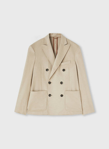 Retori Double Breasted Blazer Natural - Ready To Wear - Luxury Coats & Jackets for Men