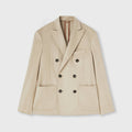 Retori Double Breasted Blazer Natural - Ready To Wear - Luxury Coats & Jackets for Men