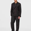 Retori Double Breasted Blazer Anthracite - Ready To Wear - Luxury Coats & Jackets for Men - Full Model