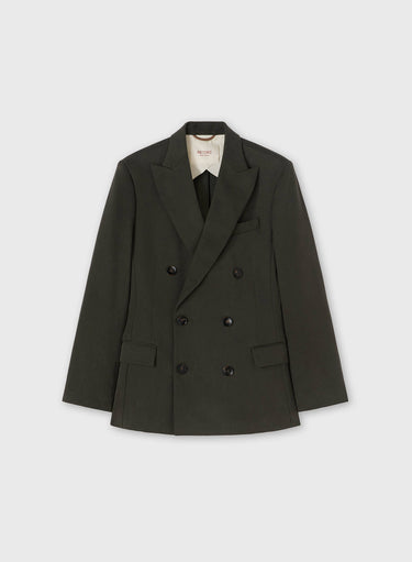 BLAZER DOPPIOPETTO IN LINO MANO PESCA