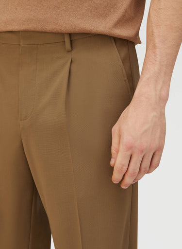 Retori Relaxed Pants Dark Camel - Ready To Wear - Luxury Pants for Men