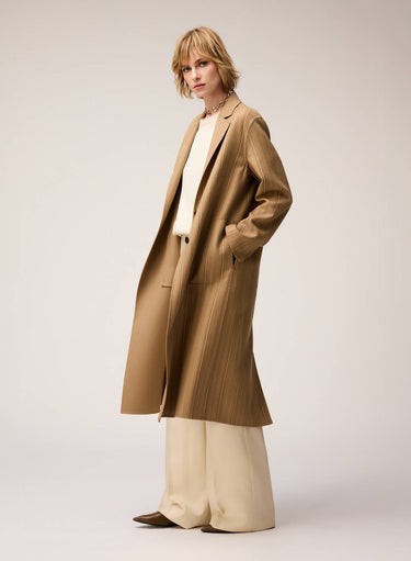 CAPPOTTO DOUBLE RIGATO REVERSIBILE