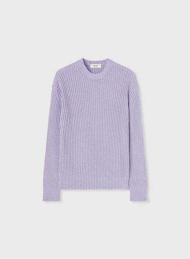Retori Ribbed Crewneck Iris - Knitwear - Luxury Sweaters for Men and Women