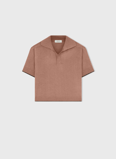 Retori Relaxed Polo Mauve - Ready To Wear - Luxury Polos for Women