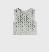 Retori Iconic Knot Cropped Top Silver - Ready To Wear - Luxury Crop Tops for Women