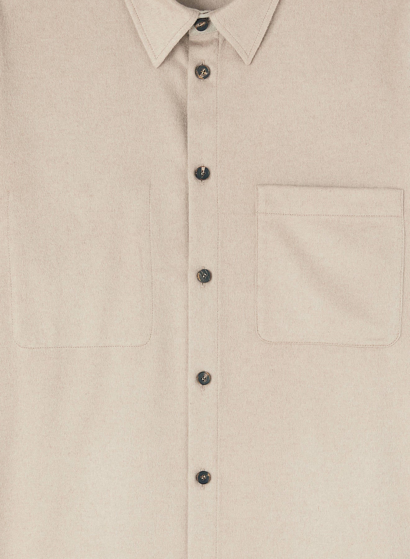 Retori Shirt Jacket Natural - Ready To Wear - Luxury Overshirts for Men - Detail