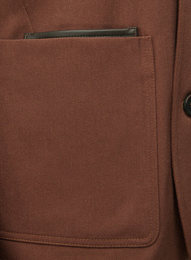 Retori Denim Single Breasted Blazer Clay - Ready To Wear - Luxury Coats & Jackets for Men - Detail