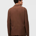 Retori Denim Single Breasted Blazer Clay - Ready To Wear - Luxury Coats & Jackets for Men - Back