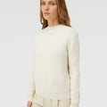 Retori Damier Wool And Silk Jacquard Crewneck Ivory - Knitwear - Luxury Sweaters for Women - Front