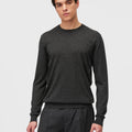 Retori Side Argyle Detail Crewneck Anthracite - Knitwear - Luxury Sweaters for Men and Women - Front Man