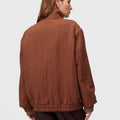 Retori Packable Bomber Clay - Ready To Wear - Luxury Bomber Jackets for Men and Women - Back Woman
