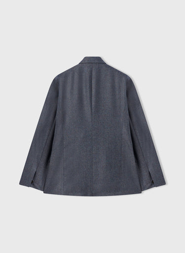 Retori Double Breasted Blazer Denim Blu - Ready To Wear - Luxury Coats & Jackets for Women