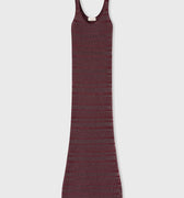 Retori Jacquard Sleeveless Scoop Neck Dress With Vanise' Details Mauve - Knitwear - Luxury Dresses for Women