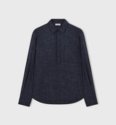 Retori Long Sleeves Polo Shirt With Pocket Navy - Ready To Wear - Luxury Polos for Men