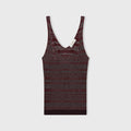 Retori Jacquard Tank Top With Vanise' Details Mauve - Knitwear - Luxury Tank Tops for Women