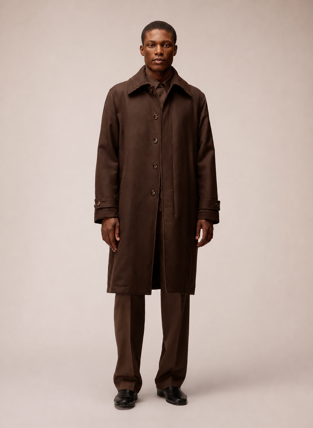 CAPPOTTO CON COLLO IN MAGLIA STACCABILE
