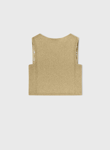 Retori Iconic Knot Cropped Top Gold - Ready To Wear - Luxury Crop Tops for Women