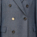 Retori Double Breasted Blazer Denim Blu - Ready To Wear - Luxury Coats & Jackets for Women