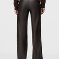 Retori Leather Pants Chocolate - Ready To Wear - Luxury Trousers for Women - Back
