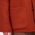 Retori Double Jacquard Reversible Overshirt Clay And Military Green - Ready To Wear - Luxury Overshirts for Men - Detail