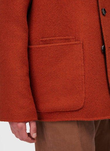 Retori Double Jacquard Reversible Overshirt Clay And Military Green - Ready To Wear - Luxury Overshirts for Men - Detail