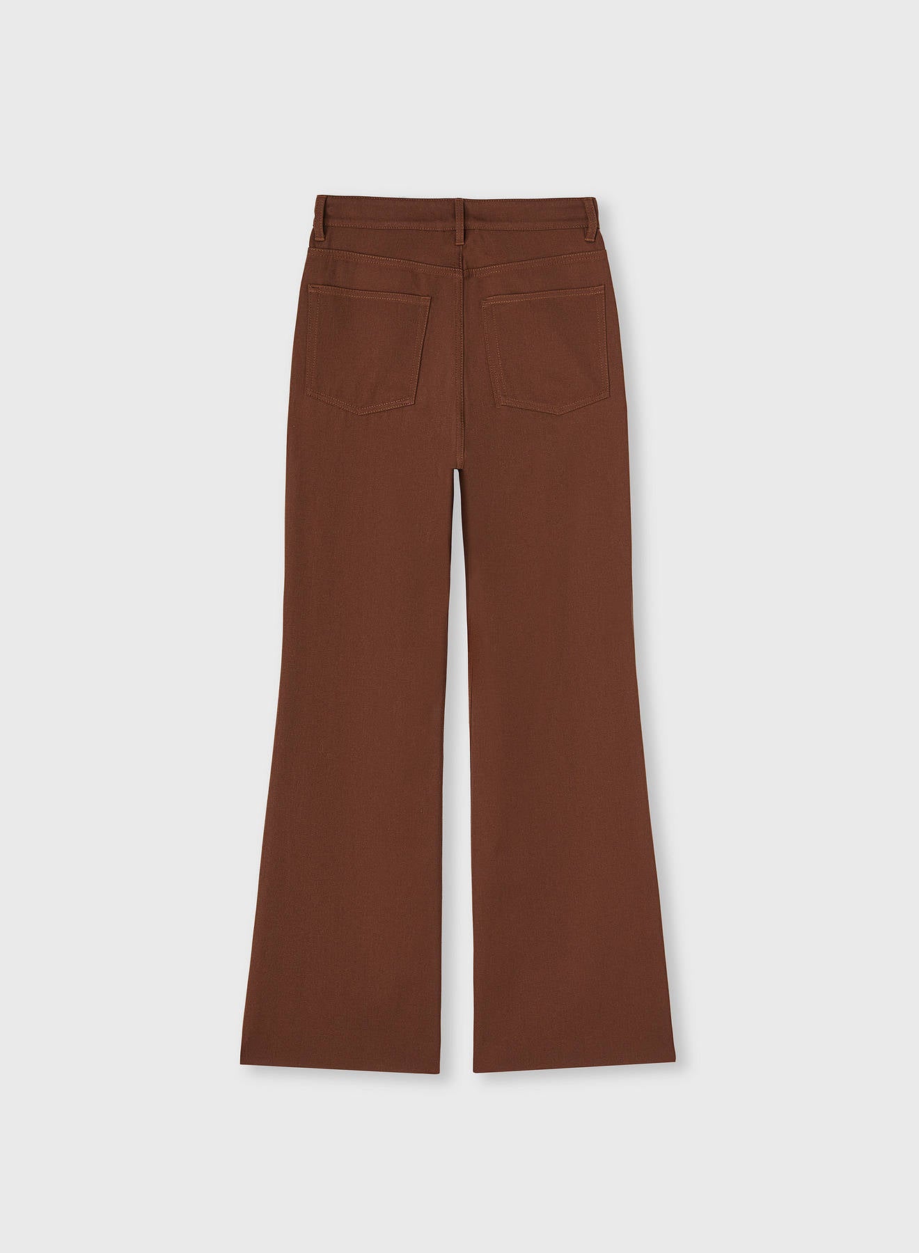 WIDE LEG DENIM PANTS CLAY