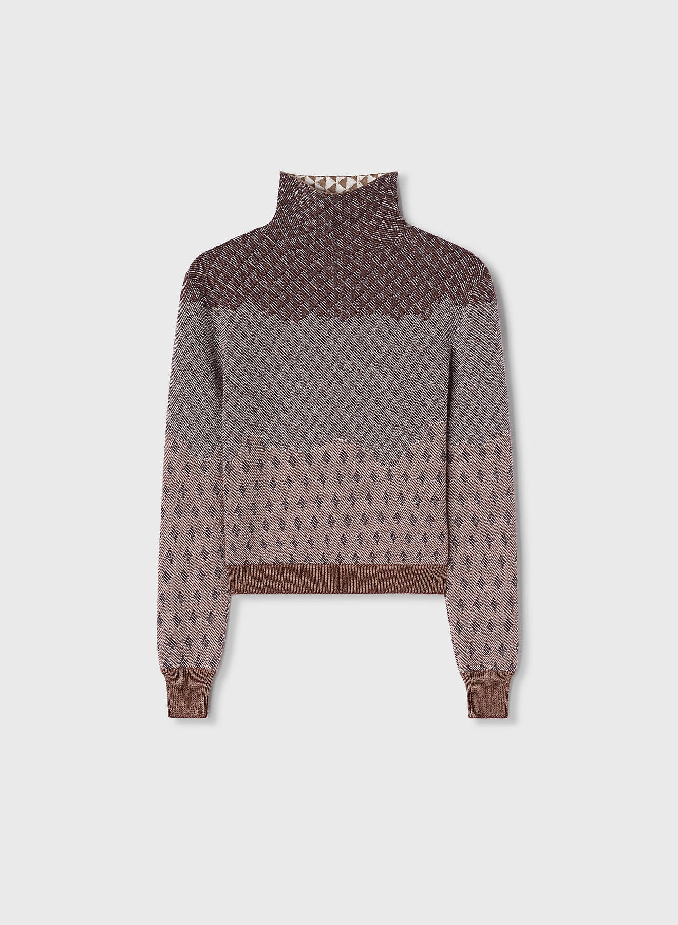 Retori Jacquard Turtleneck Amaranto - Knitwear - Luxury Sweaters for Women