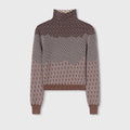 Retori Jacquard Turtleneck Amaranto - Knitwear - Luxury Sweaters for Women