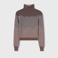 Retori Jacquard Turtleneck Amaranto - Knitwear - Luxury Sweaters for Women
