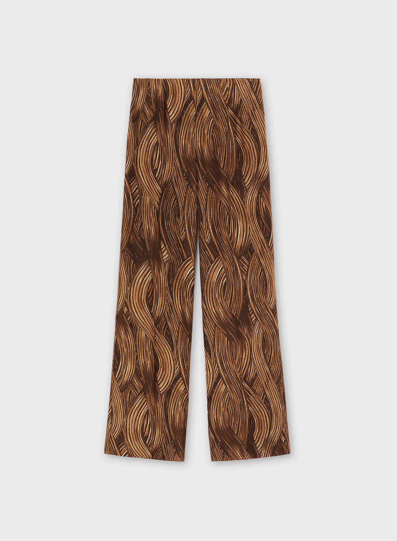 PANTALONI IN SETA STAMPATA CAMMELLLO