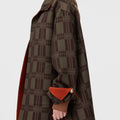 Retori Double Check Jacquard Reversible Outerwear Clay And Military Green - Ready To Wear - Luxury Coats & Jackets for Women - Side