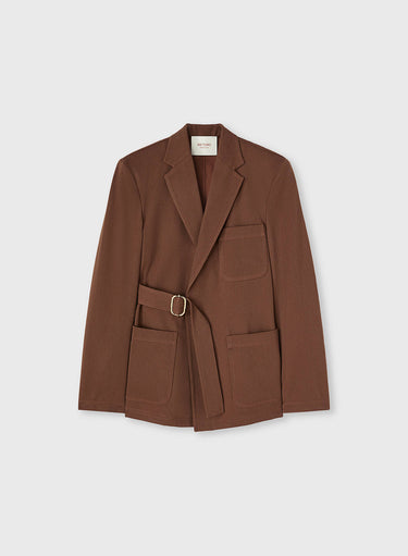 Retori Denim Belt Jacket Clay - Ready To Wear - Luxury Coats & Jackets for Women