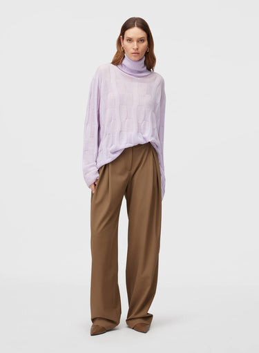 Retori Waves Turtleneck Iris - Knitwear - Luxury Sweaters for Women - Full Model