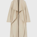 Retori Double Shawl Collar Coat Ivory And Natural - Ready To Wear - Luxury Overcoats for Women